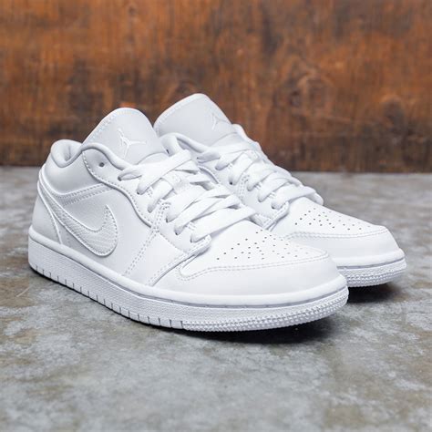 jordan 1 low white women's